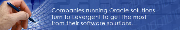 Companies running Oracle E-Business Suite applications turn to Levergent to get the most from their software solutions.